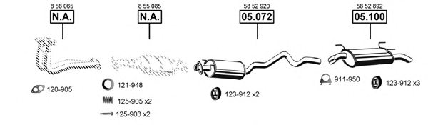 ASMET OP050935 Exhaust System